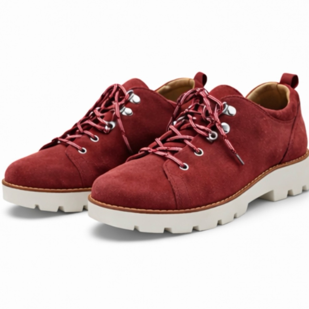 Vionic Women's Burgundy Lace Up shoes suede
